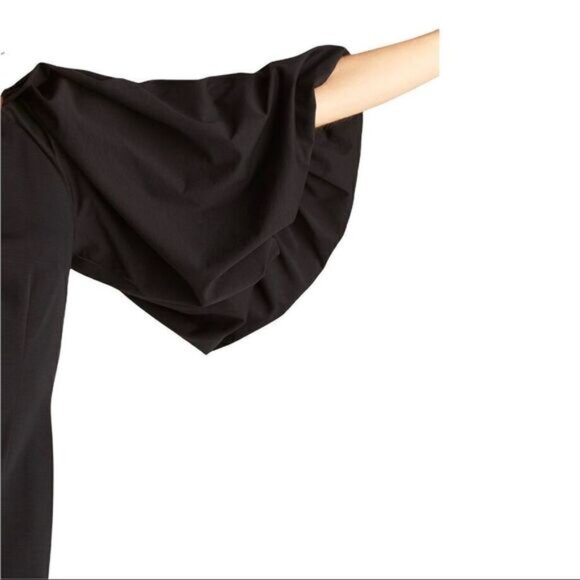 REBECCA Taylor Bodycon Jewel Neckline Short Puff Sleeve Mini Cocktail Dress NEW - Picture 9 of 11